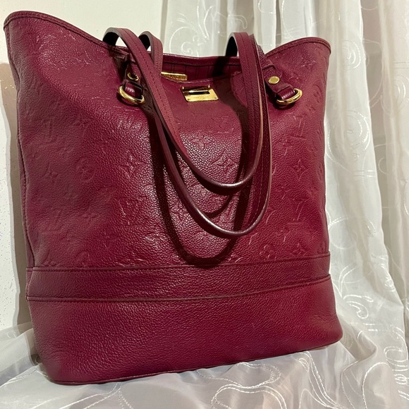Burgundy Louis Vuitton Citadine PM Monogram Tote - Picture 2 of 13